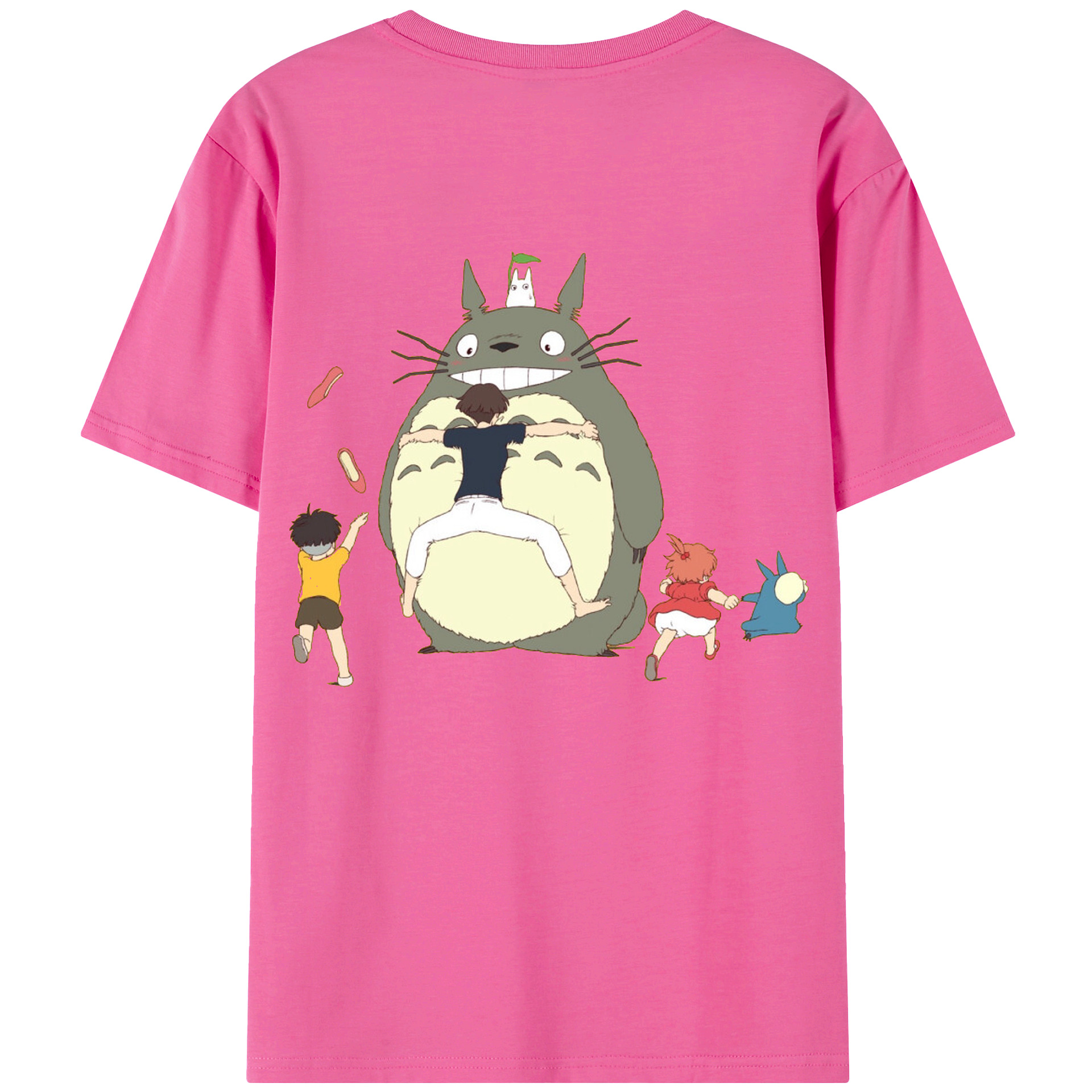 （画像用） となりのトトロ 草壁メイ 草壁サツキ My Neighbor Totoro Satsuki Kusakabe Mei Kusakabe レディース半袖Tシャツ(バックプリント)